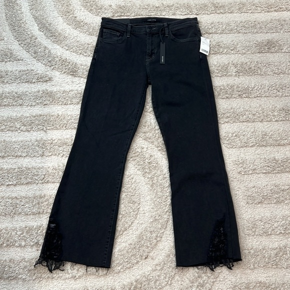 J Brand Selena Black Mid-Rise Bootcut Ankle Jeans in Hendrix Reign Womens sz 28 - Picture 5 of 8